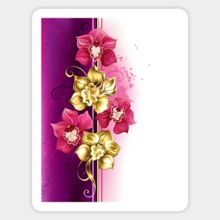 Design with Orchids Sticker